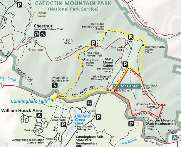 Catoctin Mountain Park map