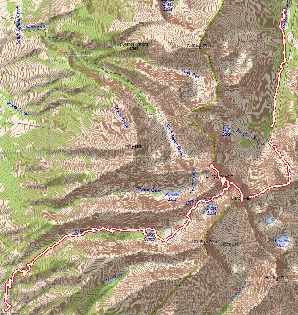 Gash Ridge map